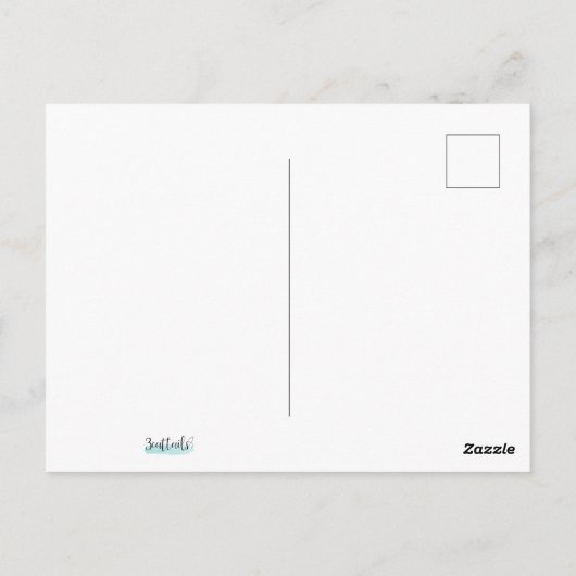 Kat Hug Meowy Kerstmis en Purrfect nieuwjaar Briefkaart (Achterkant)