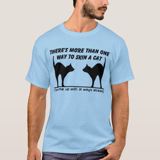 Kat Huidig Funny T-Shirt Humor (Voorkant)