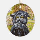 Kat & Huis Achtergrond door Louis Wain · Ornament (Links)