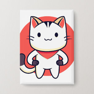 Kat, huisdier, dier button
