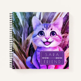 Kat Huisdier Dier Spiraal Notebook Notitieboek