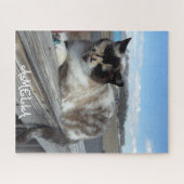 Kat Huisdier Foto, Familie Nacht, Leuke Custom Legpuzzel (Horizontaal)