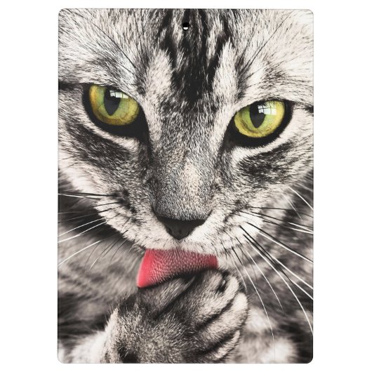 Kat Huisdier Portret Klembord (Achterkant)