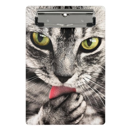Kat Huisdier Portret Mini Klembord (Voorkant)