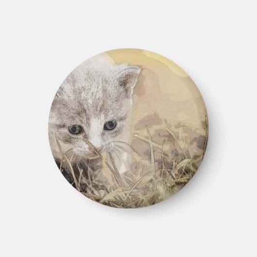 Kat, huisdier, Schattige Magneet (Voorkant)