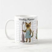 Kat Huisvrouw weekplanner Koffiemok (Links)
