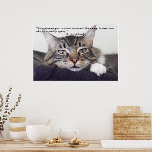 Kat-Humor Poster (Keuken)