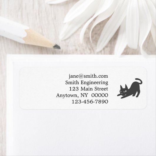 Kat hunt - Kies achtergrondkleur Etiket (Insitu)