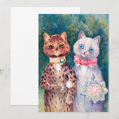 Kat Huwelijk, Trouwen, Bruid, Louis Wain Kaart (Voorkant / Achterkant)