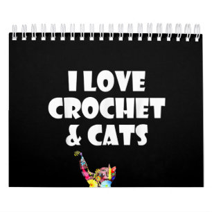 Kat I Love Crochet & Cats Embroidery Needlepoint Kalender