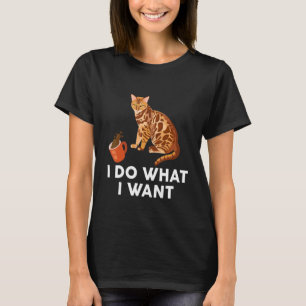 Kat I wat ik wil voor Siamese katten T-shirt