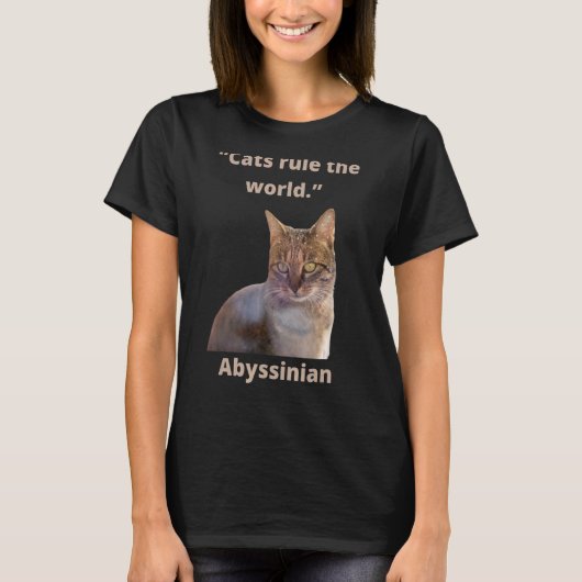 Kat ' idee ' 'Katten heersen over de wereld Kat Ma T-shirt (Voorkant)