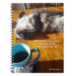 Kat IEDEREEN KIJKT BETER MET KAT HAAR Notitieboek