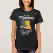 Kat Ik ben programmeur Ik maak Computer T-shirt (Voorkant)