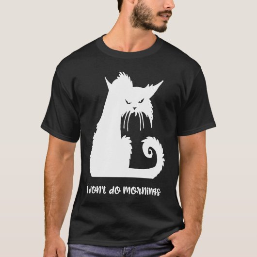 Kat Ik Doe Geen Ochtend T-shirt (Voorkant)