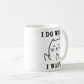 Kat ik doe wat ik wil koffiemok (Voorkant rechts)