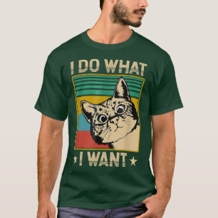 kat ik doe wat ik wil met kat grappige Cat Lover T-shirt