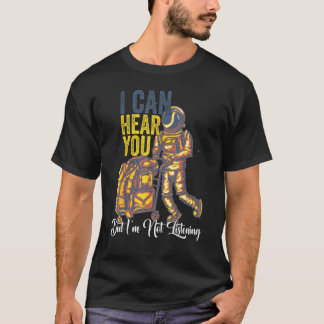 Kat Ik kan je horen maar ik luister Schattig Meisj T-shirt