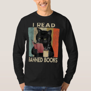 Kat ik lees boek met boekenboekjes met boekenwisse t-shirt
