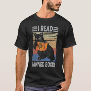 Kat Ik Lees Verboden Boeken Boekenwurmen Loves Lez T-shirt