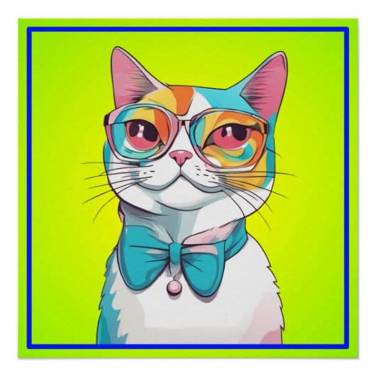 Kat Illustratie Clipart Perfect Poster (Voorkant)