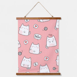 Kat Illustratie Hangend Wandkleed
