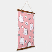 Kat Illustratie Hangend Wandkleed (Gebogen)