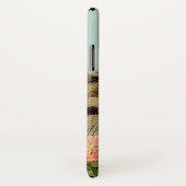  Kat Illustratie met roze bloemen Case-Mate iPhone Case (Achterkant / rechts)