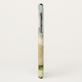  Kat Illustratie met roze bloemen Case-Mate iPhone Case (Achterkant/links)