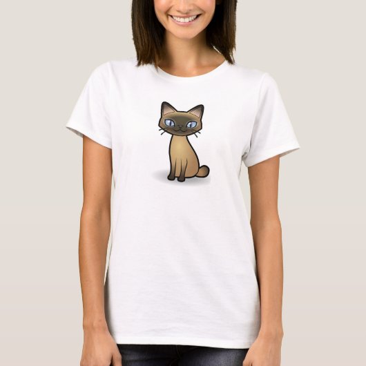 Kat illustratie T-shirt (Voorkant)