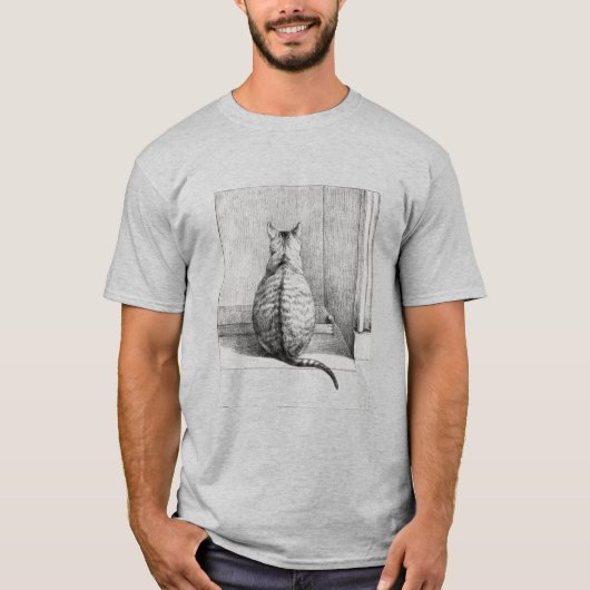 Kat Illustratie T-shirt (Voorkant)