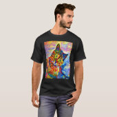 KAT IMPRESSIONIST Jong Katje Kat Moeder Vader Kat T-shirt (Voorkant volledig)