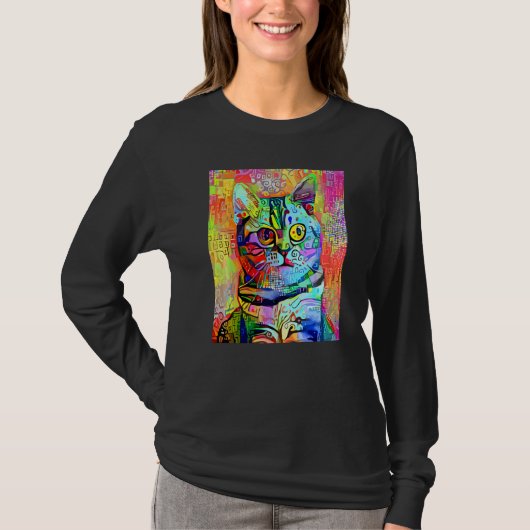 KAT IMPRESSIONIST Kitten Kitty Ik Ben Een Kat  Mam T-shirt (Voorkant)