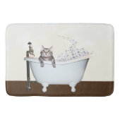 Kat in bad badmat (Voorkant)