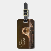 Kat in  Bagagelabel (Voorkant verticaal)