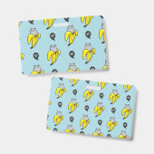 Kat in banaan badge (Voor- en achterkant)