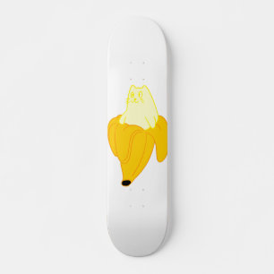 Kat in banaan - Kies achtergrondkleur Persoonlijk Skateboard