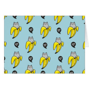 Kat in bananen