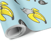 Kat in bananen cadeaupapier (Rol Hoek)