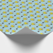 Kat in bananen cadeaupapier (Hoek)