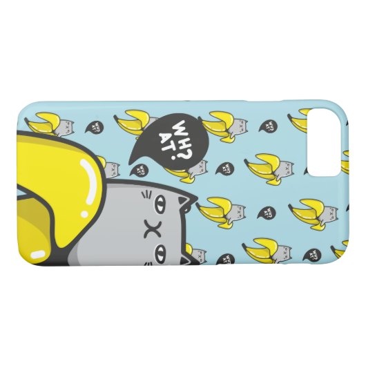 Kat in bananen Case-Mate iPhone case (Achterkant (Horizontaal))