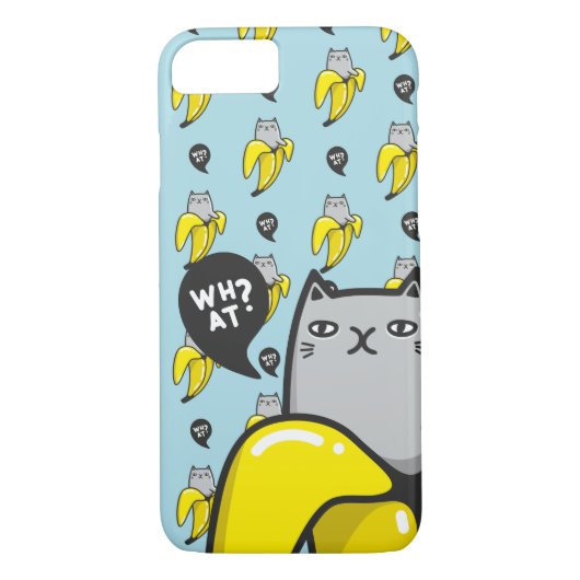 Kat in bananen Case-Mate iPhone case (Achterkant)