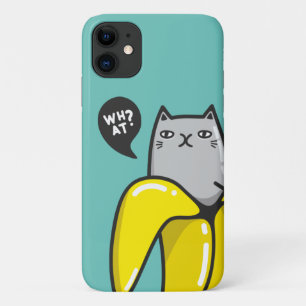 Kat in bananen Case-Mate iPhone case