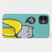 Kat in bananen Case-Mate iPhone case (Achterkant (horizontaal))