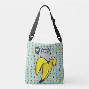 Kat in bananen crossbody tas