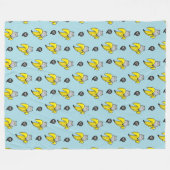 Kat in bananen fleece deken (Voorkant (Horizontaal))