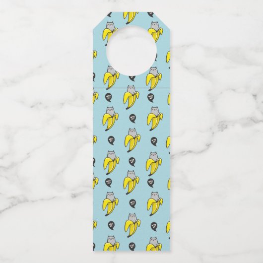 Kat in bananen flessenhanger (Voorkant)