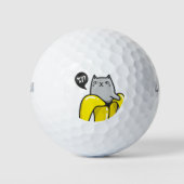 Kat in bananen golfballen (Voorkant)