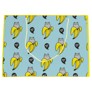 Kat in bananen groot cadeauzakje