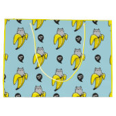 Kat in bananen groot cadeauzakje (Achterkant)
